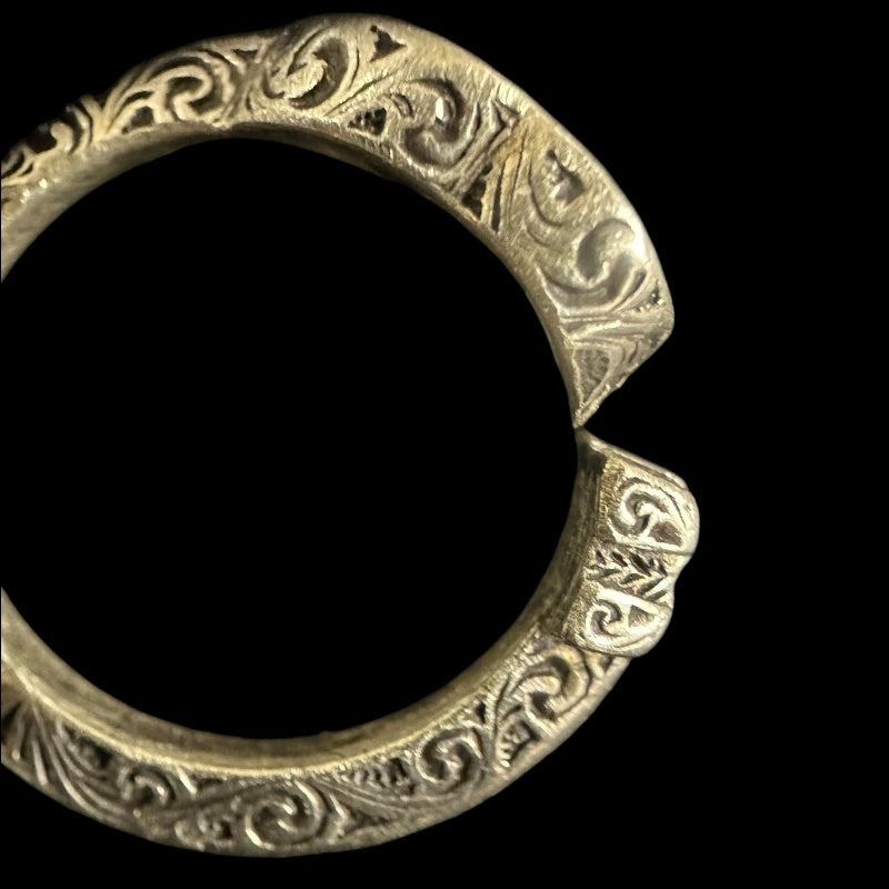 &nbsp;GUCCI&nbsp; Double G Arabesque Ring Size #17, 925 Silver, Total Weight Approx 5.7g
