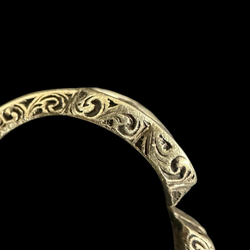 &nbsp;GUCCI&nbsp; Double G Arabesque Ring Size #17, 925 Silver, Total Weight Approx 5.7g