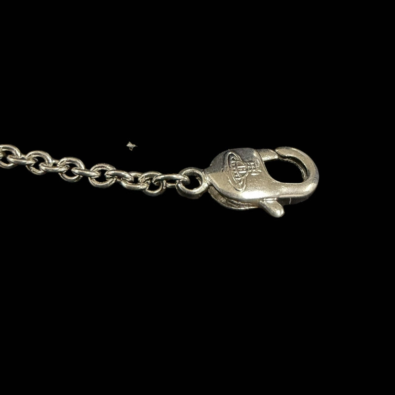 VIVIENNE WESTWOOD Orb Bracelet Alloy Silver Rhinestone With Original Case