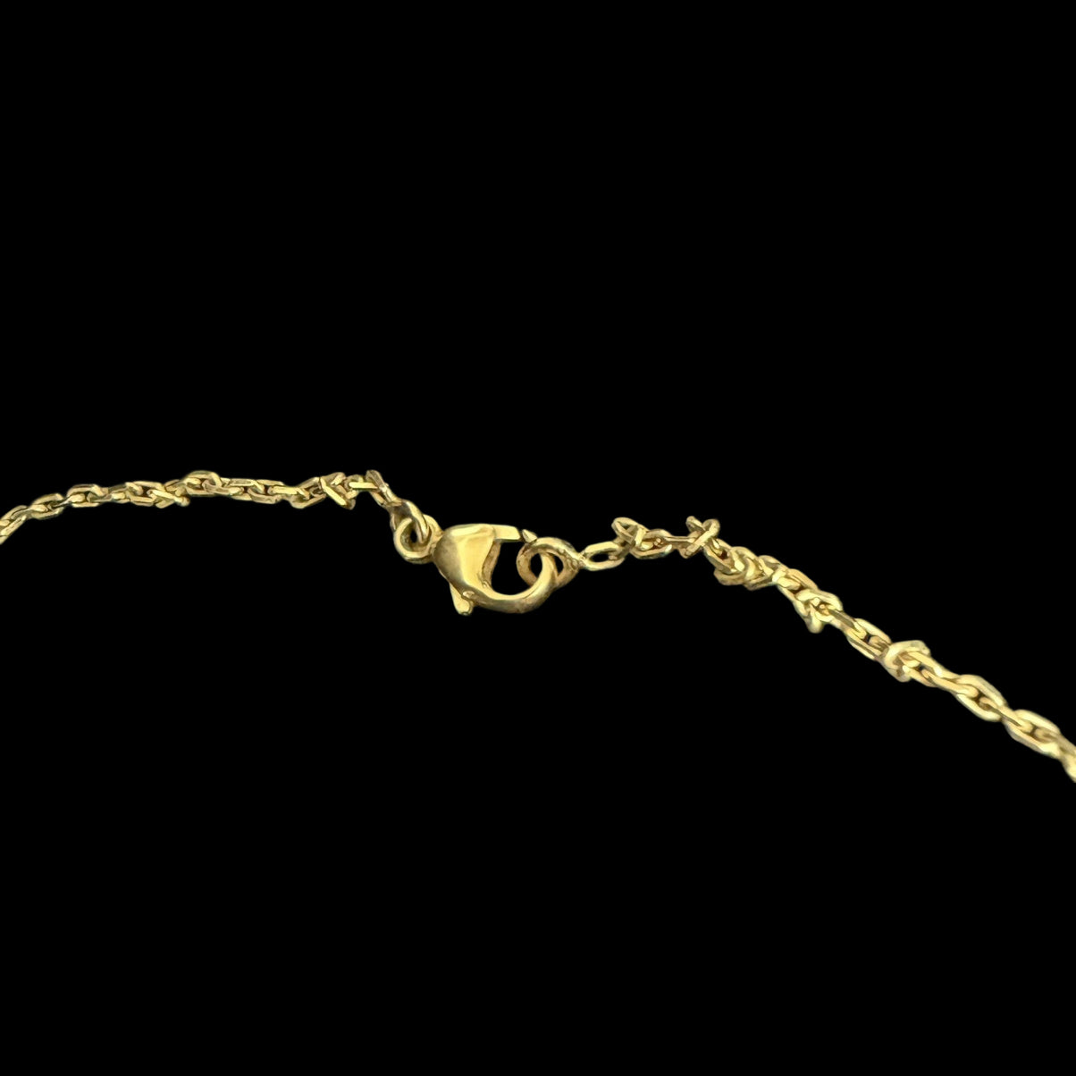 HERMES Gold Alloy Pig Nose Pendant Necklace With Gold Hardware