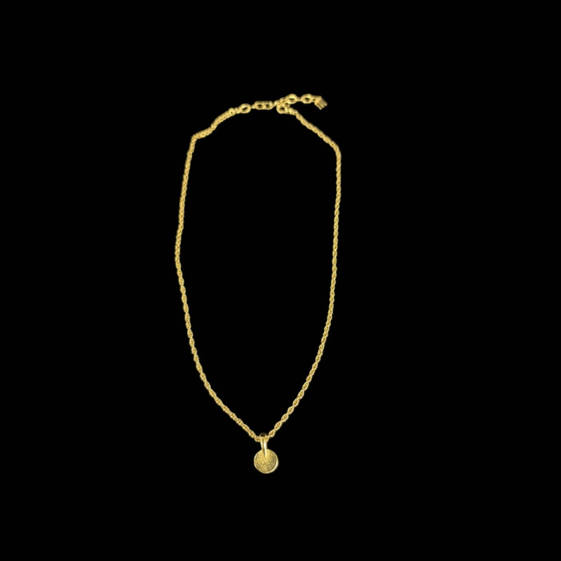 NINA RICCI Gold Alloy Round Pendant Necklace