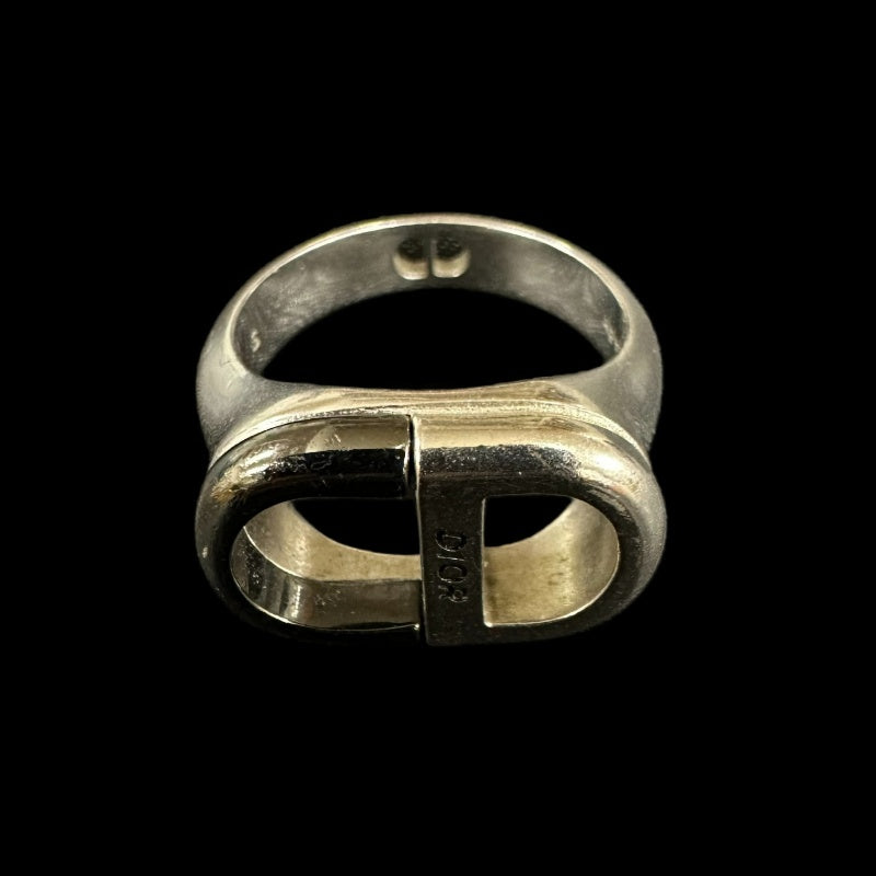 DIOR CD Logo Ring, 925 Sterling Silver, Comes with Original Box, Size #18