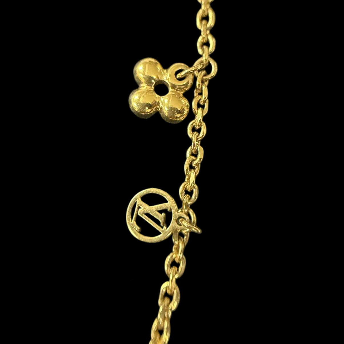 LOUISVUITTON LOUISVUITTON Blooming Necklace, Gold Hardware