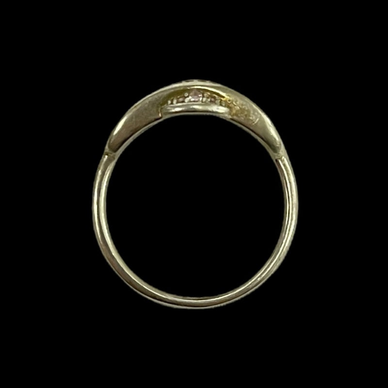 VIVIENNE WESTWOOD Saturn Ring Silver Rhinestone Alloy Silver Hardware