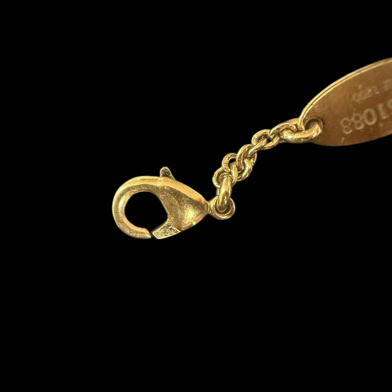 LOUIS VUITTON Essential V Necklace Gold Tone Metal