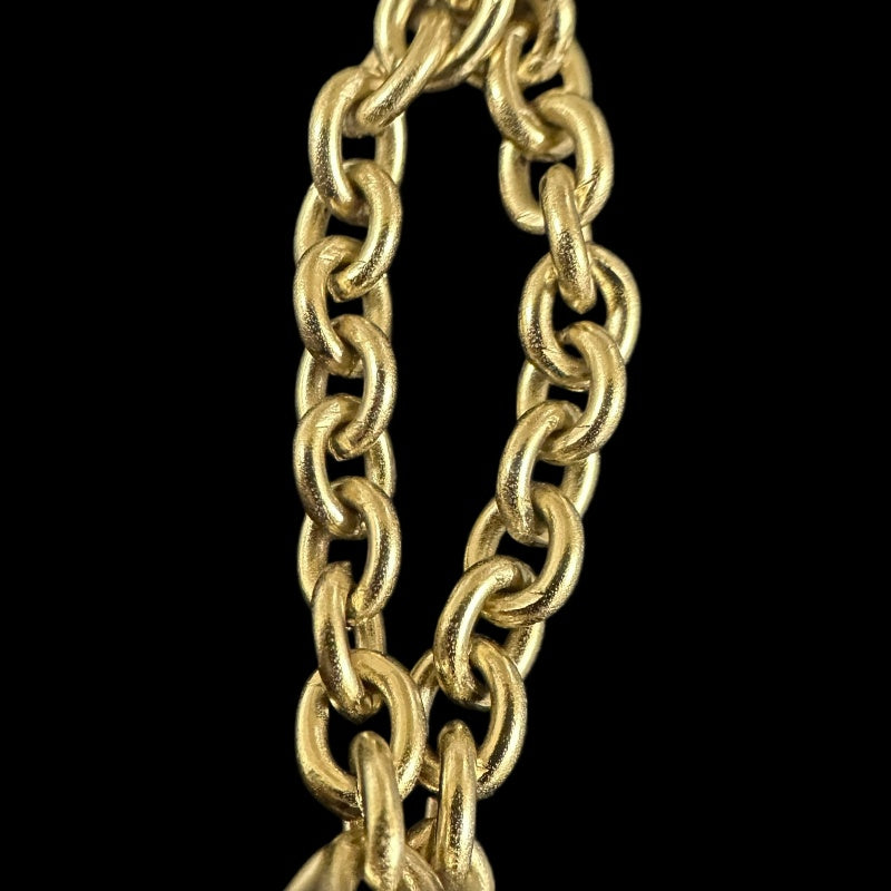 CHANEL  Coco Mark Earrings, Champagne Gold Hardware, With Dust Bag