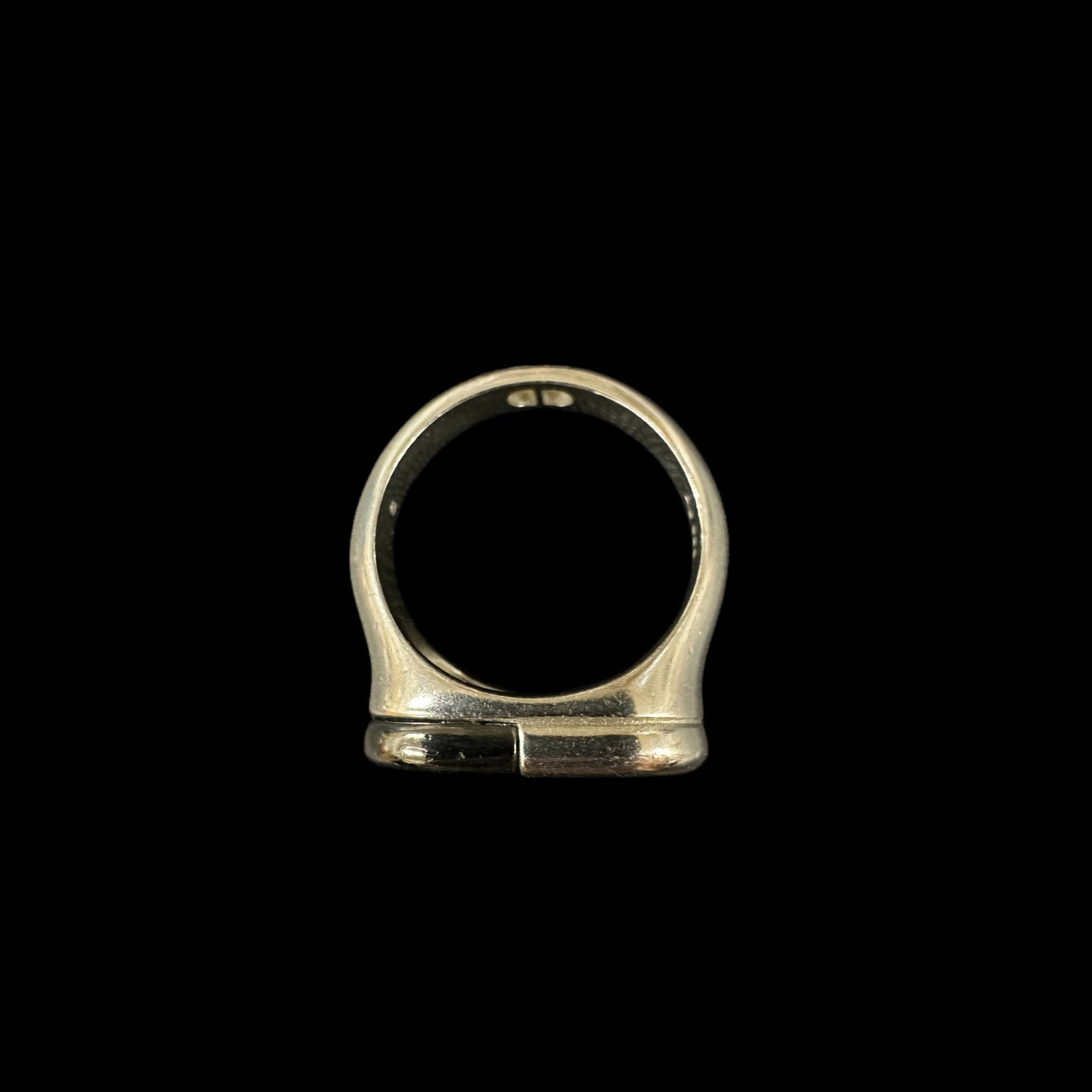 DIOR CD Logo Ring, 925 Sterling Silver, Comes with Original Box, Size #18