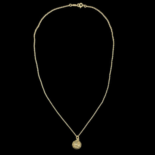 TIFFANY & Co. 925 Sterling Silver Ball Pendant Necklace Fine Chain Minimalist Classic Elegant Design Genuine 925 Silver Accessory